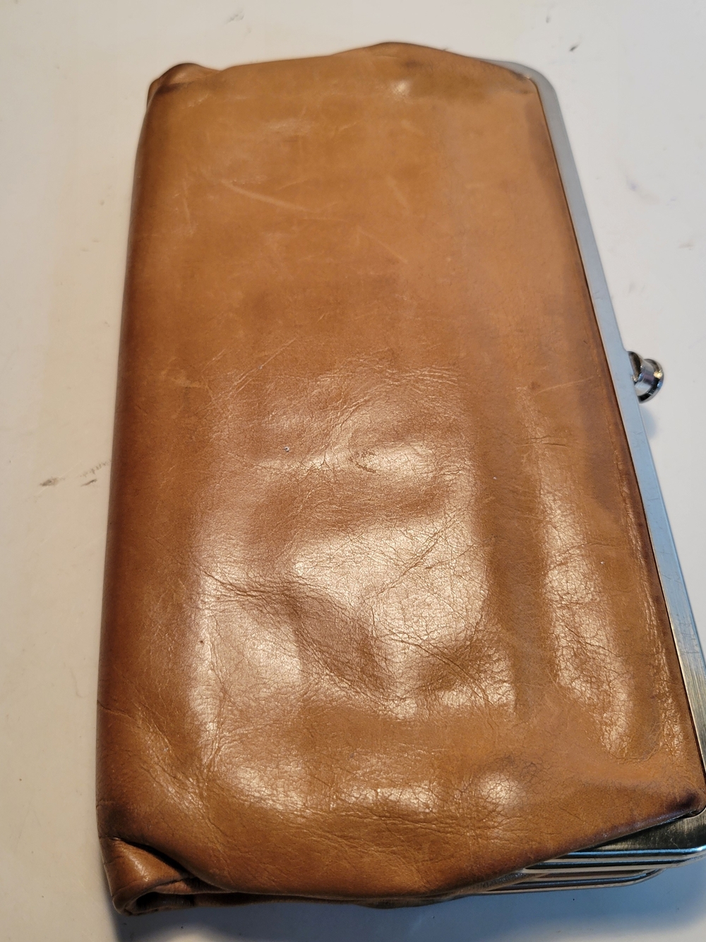 HOBO Lauren Leather Frame Clutch Wallet Double Kisslock - Picture 3 of 8